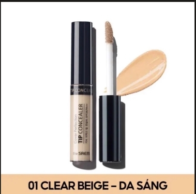 Kem che khuyết điểm The Saem Cover Perfection TipConcealer - 01 Clear Beige