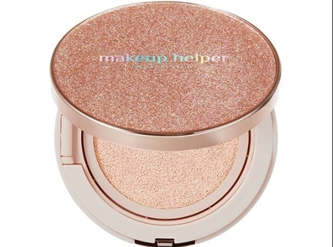 Makeup helper ampoule glow cushion SPF40, PA+++ (Tone 21 vanilla) Thương hiệu: Makeup Helper 23g/hộp 8809299820779