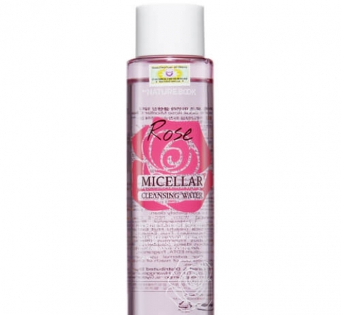 Nước tẩy trang làm sạch lớp trang điểm,bụi bẩn và bã nhờn trên da,dưỡng ẩm cho da (THE NATURE BOOK ROSE MICELLAR CLEANSING WATER),150ml