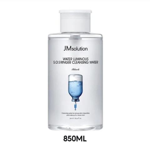 Nước tẩy trang JM Solution Water Luminous SOS Ringer Cleansing Water Black 850ml
