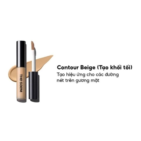 Kem che khuyết điểm The Saem Cover Perfection Tip Concealer - 1.25 Light Beige