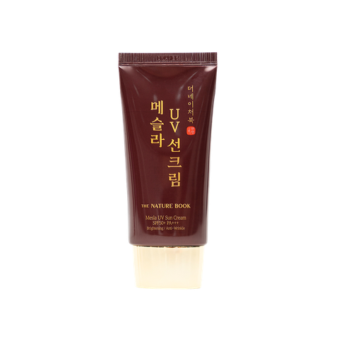 Kem chống nắng, làm trắng, hỗ trợ  giúp giảm nám-sạm-tàn nhang, (The Nature Book Mesla UV Sun Cream SPF50+PA+ ++) khối lượng 50g