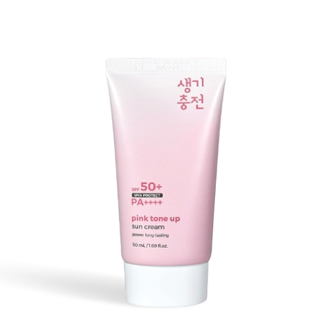 KEM CHỐNG NẮNG NÂNG TONE TRẮNG HỒNG (PRETTYSKIN PINK TONE UP SUN CREAM) dung tích: 50ml, dạng tuýp, hiệu PRETTYSKIN