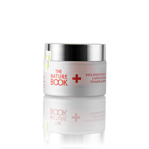 Kem giúp làm trắng da,giảm nếp nhăn,dưỡng ẩm cho da (THE NATURE BOOK VITA WHITE PLUS DOUBLE CAPSULE CREAM)Dung tích 50g