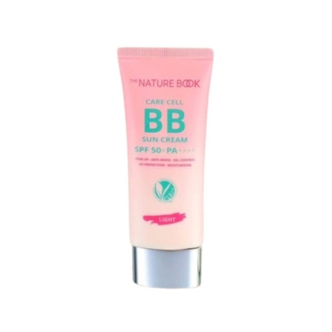 Kem che khuyết điểm, làm sáng da, dưỡng ẩm và chống nắng (THE NATURE BOOK CARE CELL BB SUN CREAM SPF50+PA++++).Thể tích 50ml.