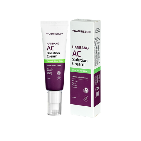 Kem dưỡng da, giúp dưỡng ẩm, ngăn ngừa mụn trên da, giúp da mịn màng(THE NATURE BOOK Hanbang AC Solution Cream), Dung tích 50g