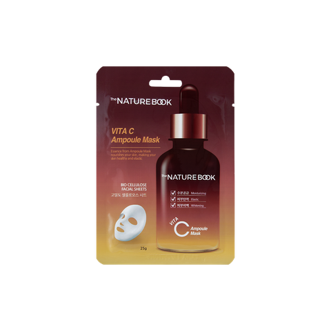 Mặt nạ dưỡng ẩm làm trắng,chống nhăn,hỗ trợ cải thiện nám da(THE NATURE BOOK VITA C AMPOULE MASK) 25g/chiếc