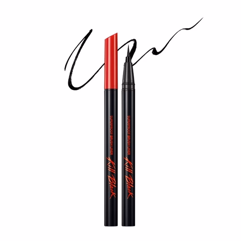 Bút kẻ mắt nước chống trôi CLIO SUPERPROOF BRUSH LINER KILL BLACK 01 BLACK