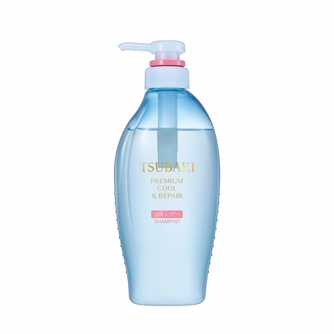 TSUBAKI DẦU GỘI PHỤC HỒI, SẠCH DẦU & MÁT LẠNH 450ML (TSUBAKI PREMIUM COOL & REPAIR SHAMPOO F 450ML)-4550516711083