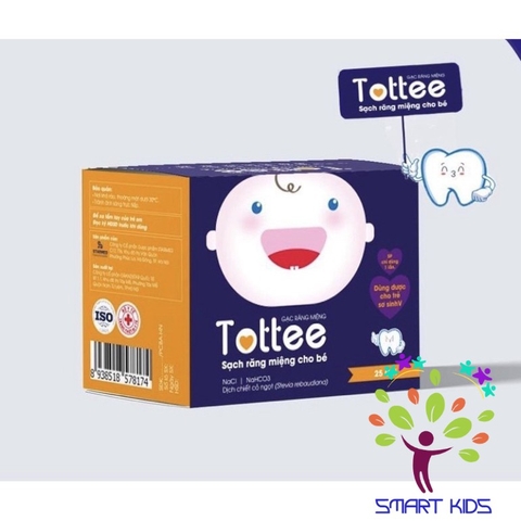 Gạc Rơ Lưỡi Tottee Tinh Chất Cỏ Ngọt Làm Sạch Và Ngăn Ngừa Các Vấn Đề Răng Miệng Cho Bé