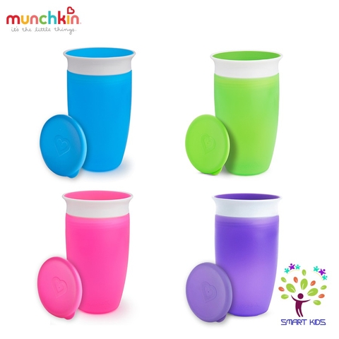 CỐC CHỐNG ĐỔ 360 ĐỘ MUNCHKIN CÓ NẮP 296ML