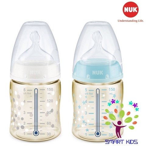 Bình sữa cảm biến nhiệt NUK nhựa PPSU 150ml, 300ml