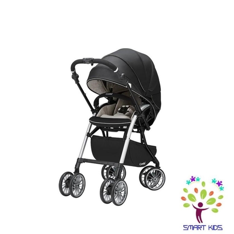 Xe đẩy Combi Umbretta 4 bánh quay tự động Premium new black