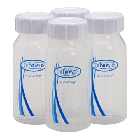 Bộ 4 bình trữ sữa Dr.Brown's cổ thường 120ml