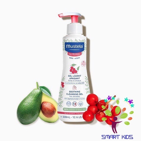 Sữa Tắm Gội Da Rất Nhạy Cảm MUSTELA Soothing Cleansing Gel 300ml