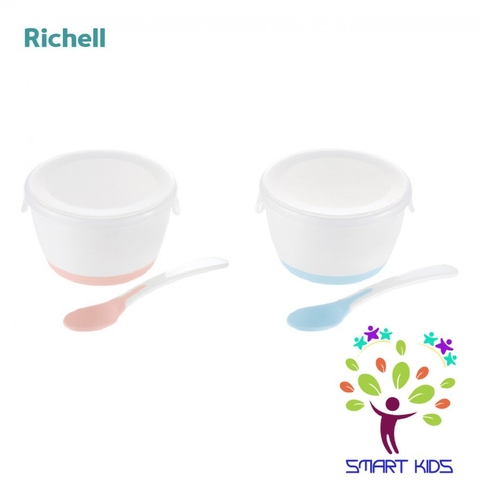 Bộ Chén ăn Dặm T.l.i Richell (kèm Nắp Và Muỗng)