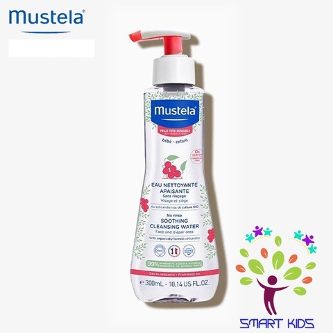 Nước Làm Sạch Mặt Và Cơ Thể Da Rất Nhạy Cảm MUSTELA No-Rinse Soothing Cleansing Water 300ml