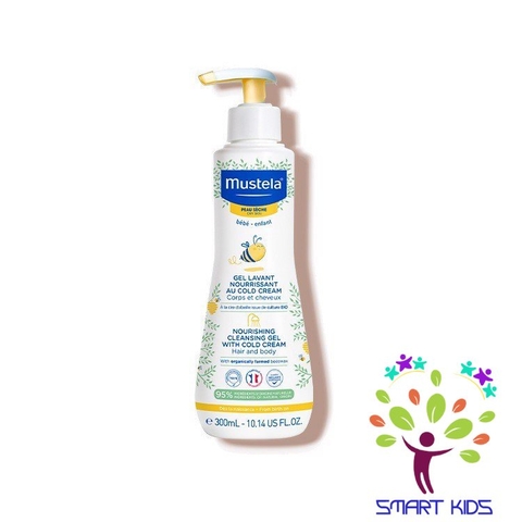 Sữa Tắm Gội Da Khô MUSTELA Nourishing Cleansing Gel with Cold Cream 300ml