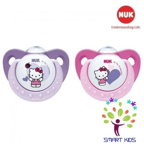 Bộ 2 ti giả NUK Sleeptime silicone ( Hello Kitty)