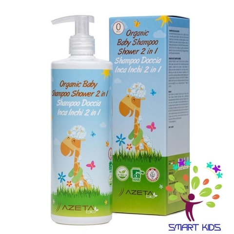 Dầu Tắm Gội Organic 2 In 1 AZETAbio Cho Bé Sơ Sinh 200ml