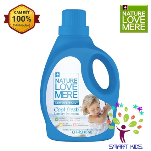 Nước giặt Nature Love Mere hương lá bạch đàn Cool Fresh chai 1.8L/ túi 1.3L