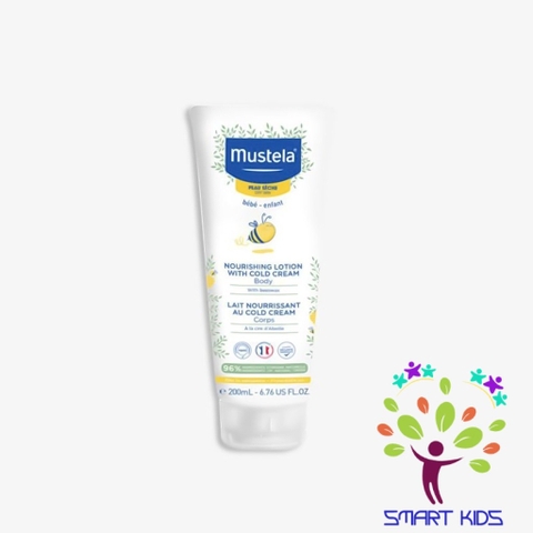 Sữa Dưỡng Da Toàn Thân Cho Trẻ Sơ Sinh, Em Bé Da Khô MUSTELA Nourishing Lotion With Cold Cream 200ml