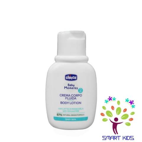 Sữa dưỡng thể chiết xuất Hạnh nhân 0M+ Chicco chai du lịch 50ml