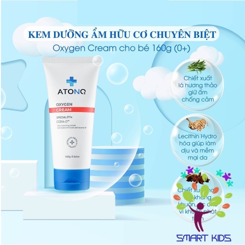 Kem Dưỡng ẩm Hữu Cơ Chuyên Biệt Oxygen ATONO2 Cho Bé Từ 0m+