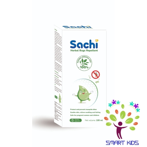 Xịt Chống Muỗi Thảo Dược Sachi An Toàn Cho Bé Chai 100 Ml