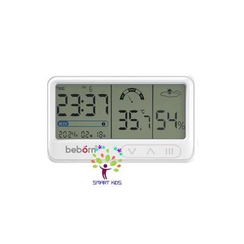 Nhiệt ẩm Kế điện Tử đa Năng Trong Nhà Kiêm đồng Hồ Báo Thức Cho Bé Beborn Sensi 1 DTO1HJ