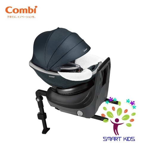 Ghế ngồi ô tô Combi Culmove xoay 360° Smart Isofix xanh navy