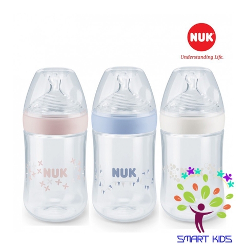 BÌNH SỮA NUK NATURE SENSE NHỰA PP 150ml/260ml núm ti S1-M/S2-M