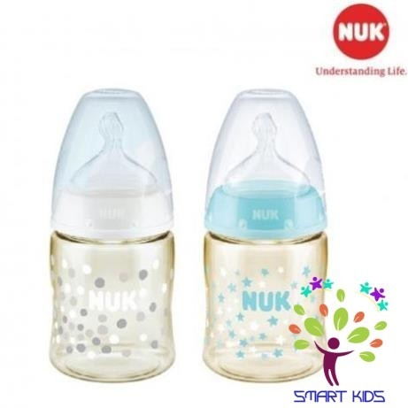 Bình sữa NUK Premium Choice+ nhựa PPSU núm ti S1-M ( 150ml, 300ml), núm ti S2-M (300ml)