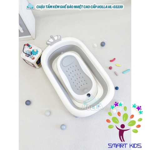 Chậu Tắm Kèm Ghế Báo Nhiệt Cao Cáp Holla HL-03239