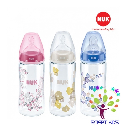 Bình sữa NUK Premium Choice nhựa PA 300ml núm ti Silicone