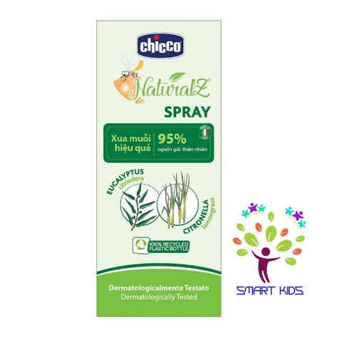 Xịt bảo vệ da chiết xuất tinh dầu tự nhiên (Thay xịt xua muỗi) Chicco NaturalZ 100ml