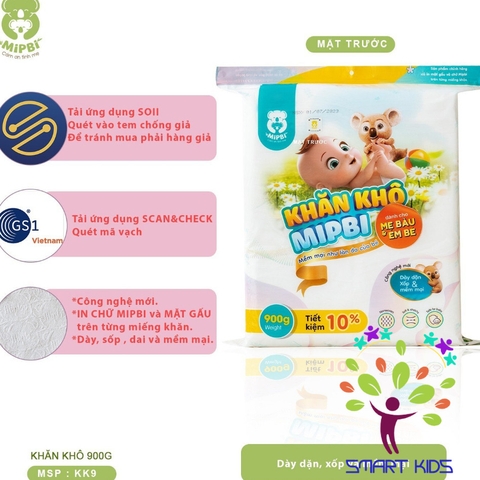 Khăn vải khô đa năng cho mẹ và bé Mipbi Viet Nam