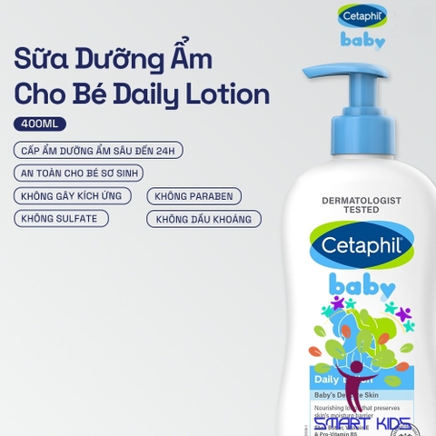 Sữa dưỡng ẩm dịu lành cho bé CETAPHIL BABY DAILY LOTION DAILY 400ML