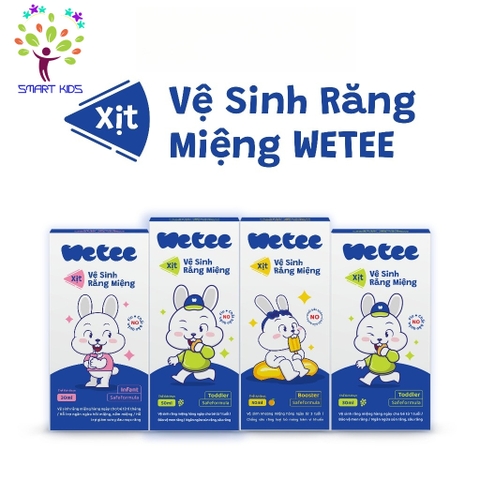 Xịt Vệ Sinh Răng Miệng Wetee Safeformula Cho Bé - Vị Ngọt, Nuốt Được Dành Cho Bé Từ 6 Tháng Tuổi
