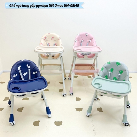 Ghế Ăn Ngả Lưng Gấp Gọn Có Bánh Umoo Um-05117 UM-05142 UM-05145