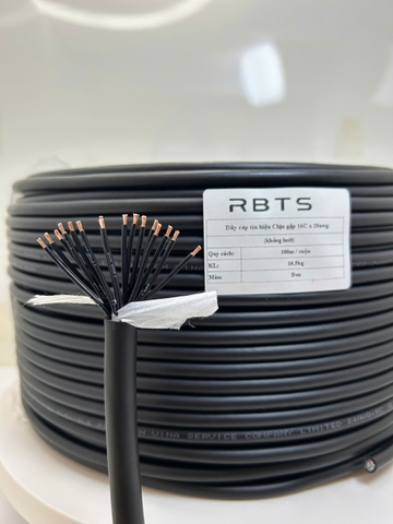 Dây cáp tín hiệu Chịu gập High flexible 16 lõi 20awg, 22awg, 24awg, 26awg - Không lưới