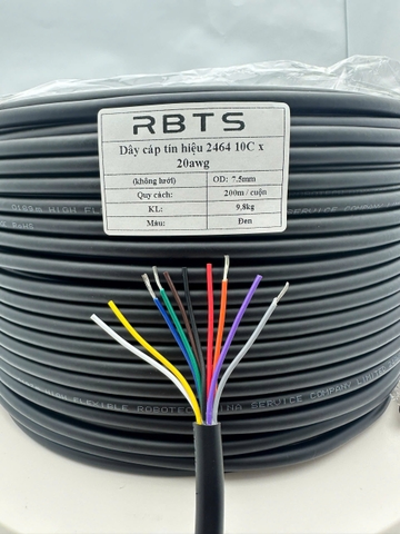 Dây cáp tín liệu 2464 10 lõi 20awg, 22awg, 24awg - không lưới