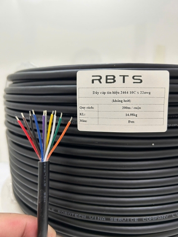 Dây cáp tín liệu 2464 10 lõi 20awg, 22awg, 24awg - không lưới