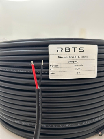 Dây cáp tín liệu 2464 2 lõi 18awg, 20awg, 22awg, 24awg, 26awg- không lưới