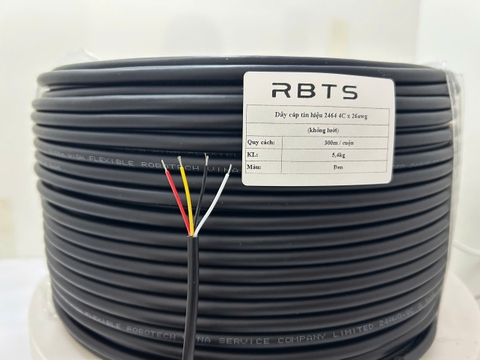 Dây cáp tín liệu 2464 4 lõi 14awg, 16awg, 18awg, 20awg, 22awg, 24awg, 26awg, 28awg, 30awg- không lưới
