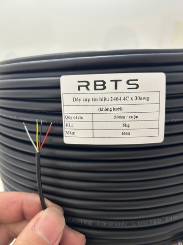 Dây cáp tín liệu 2464 4 lõi 14awg, 16awg, 18awg, 20awg, 22awg, 24awg, 26awg, 28awg, 30awg- không lưới