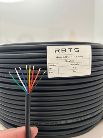 Dây cáp tín liệu 2464 8 lõi 20awg, 22awg, 24awg, 26awg - không lưới