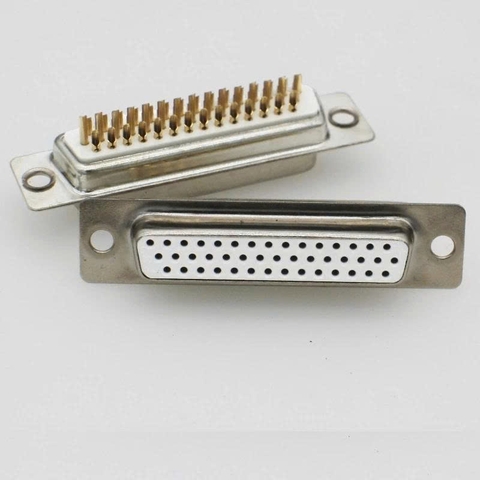 Đầu nối DB25 chân pin đực + cái - chân hàn mạ vàng