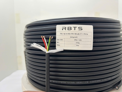 Dây cáp tín hiệu Chịu gập High flexible 4 lõi 17awg, 18awg, 20awg, 22awg - Không lưới