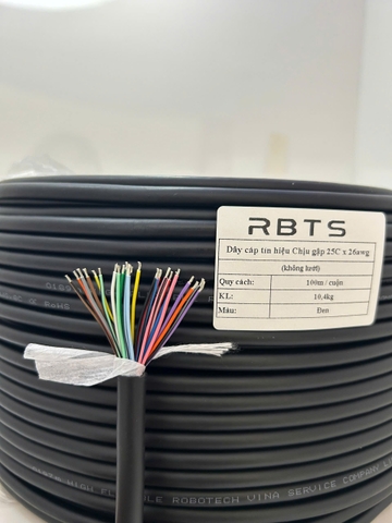 Dây cáp tín hiệu Chịu gập High flexible 25 lõi 26awg - Không lưới